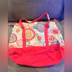 Thirty One Colorful Patterned Tote Bag